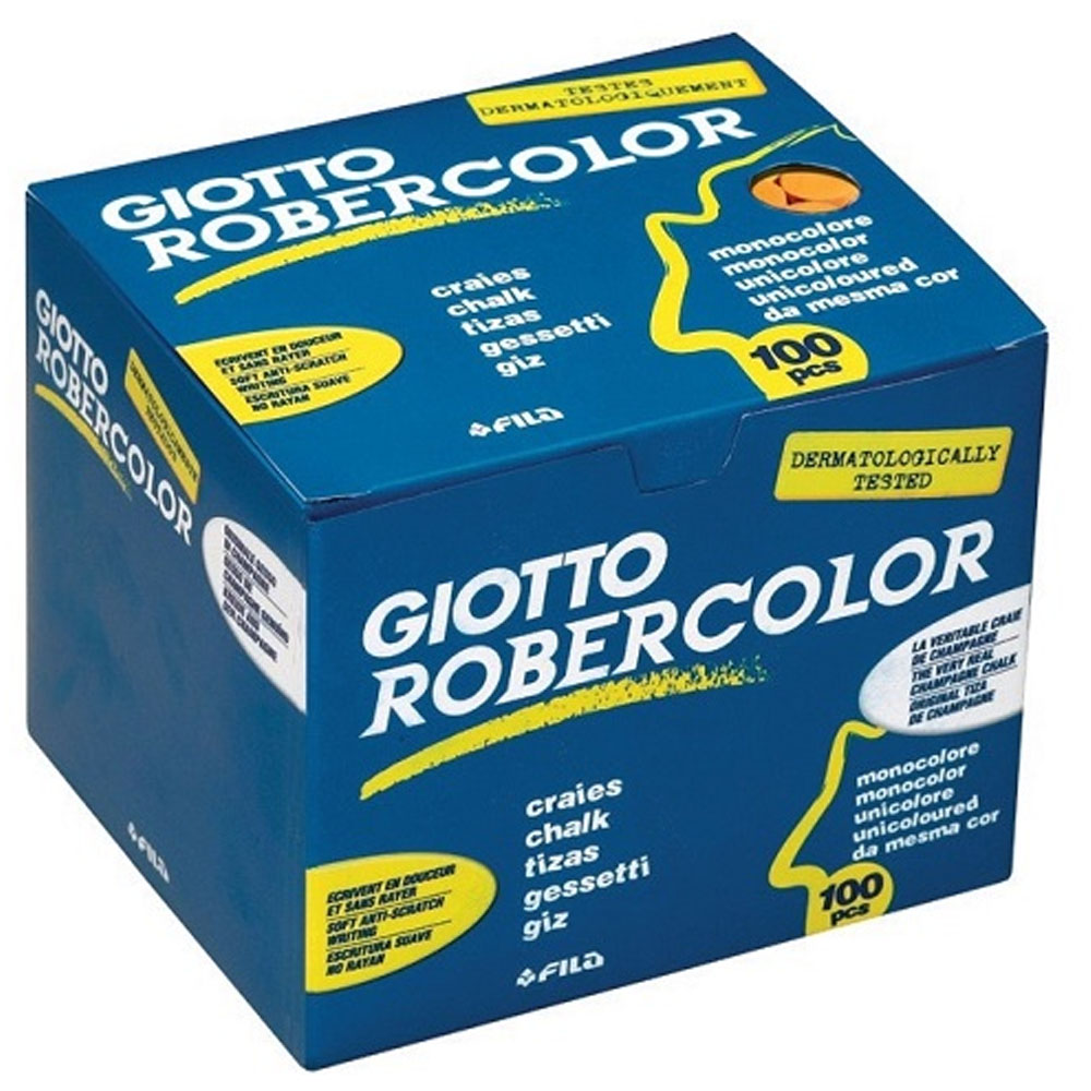 Robercolor Tebeşir Yuvarlak Tozsuz 100 LÜ Sarı 539601