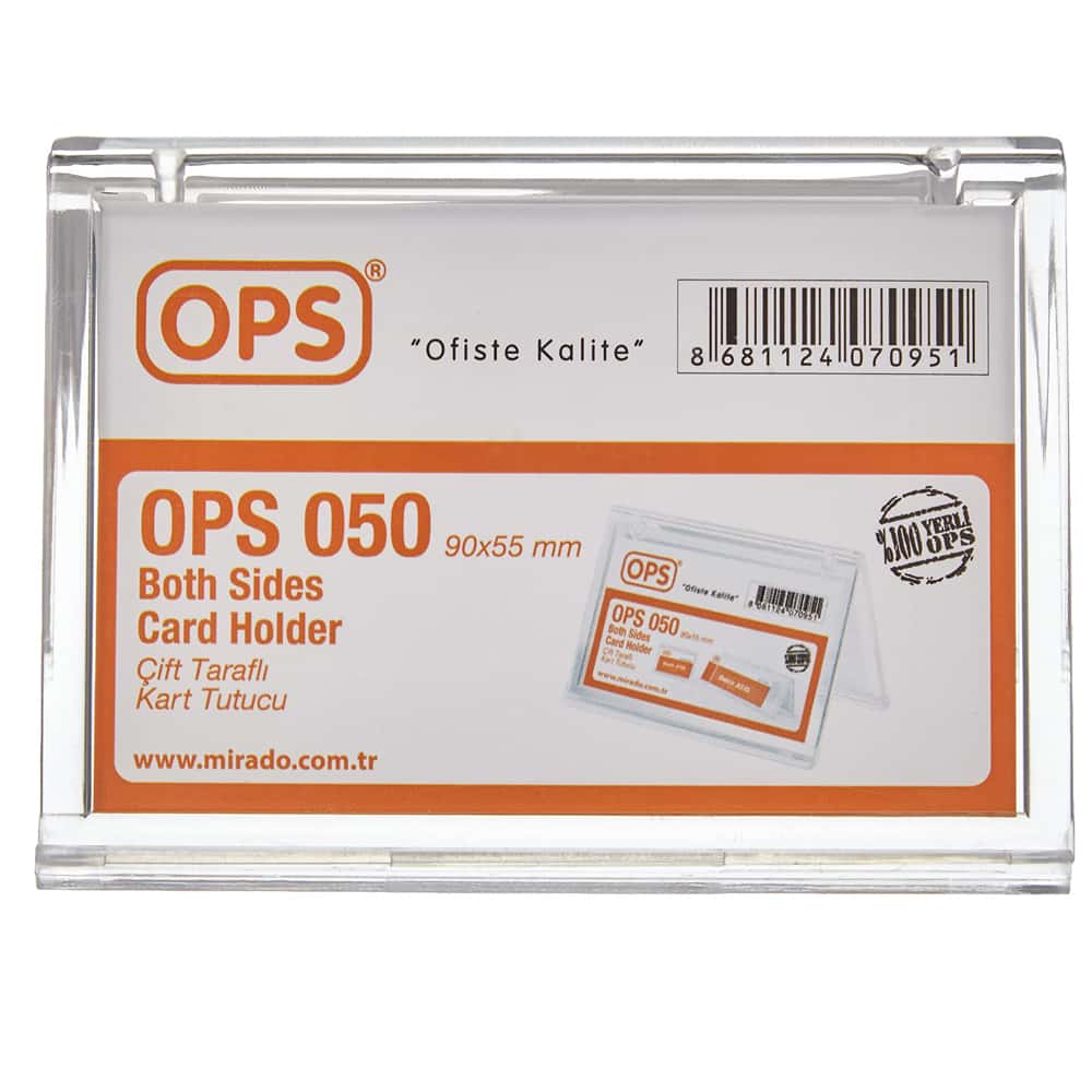 Ops Sergileme Ürünü 2 Taraflı Yatay Tutuculu Kartvizitlik Dp 050