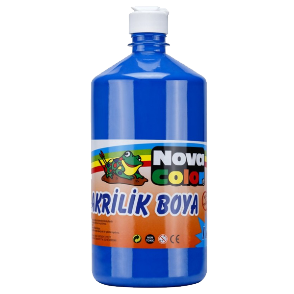 Nova Color Akrilik Boya 1 KG Mavi NC-223