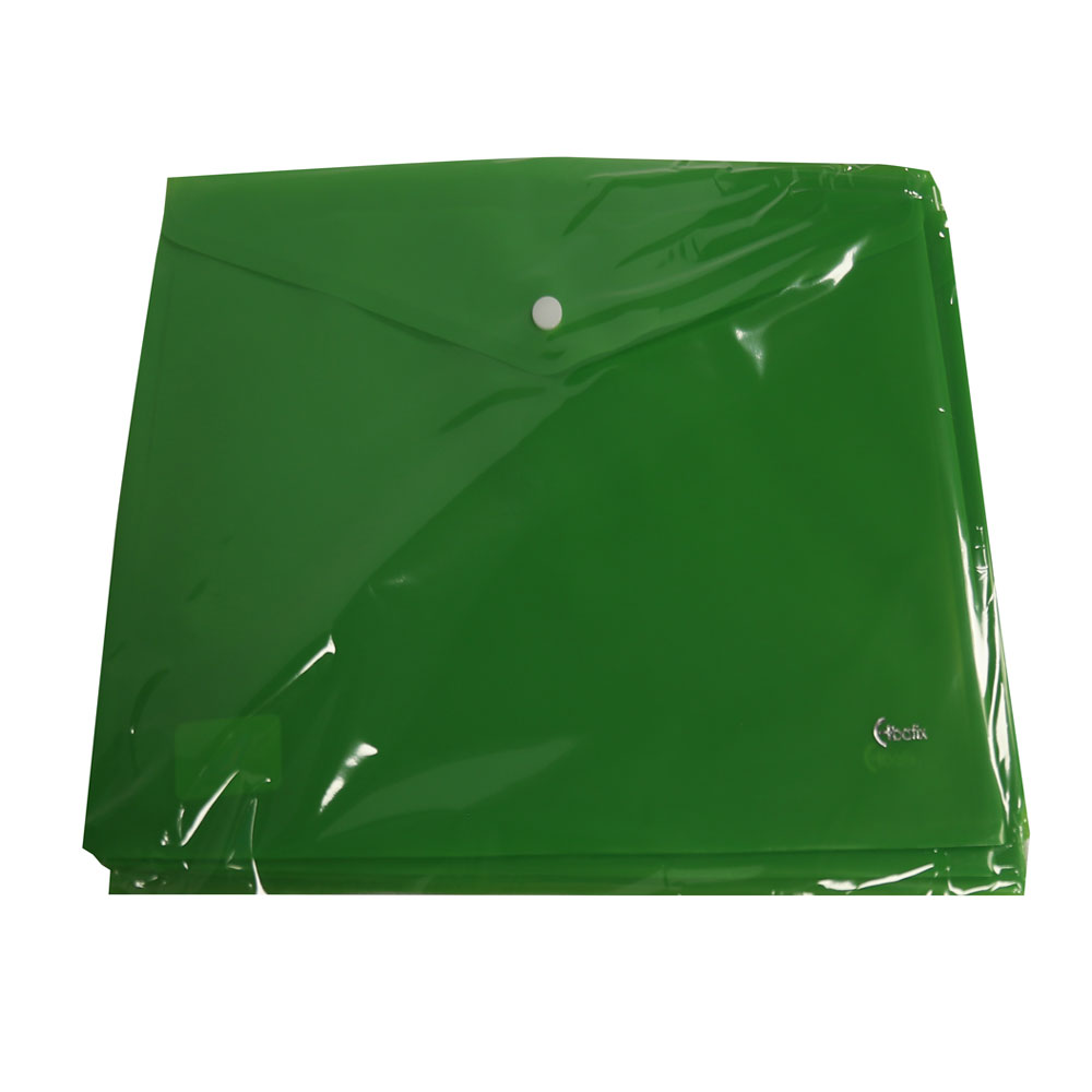Bafix Çıtçıtlı Zarf Dosya A4 Yeşil BFX-U1120P-YE