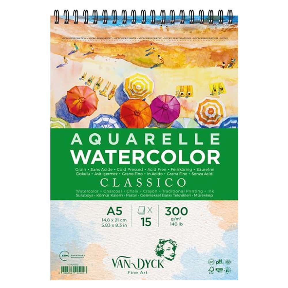 Van Dyck Sulu Boya Blok Classico Dokulu Cldpres A5+üst Sprl 15 YP