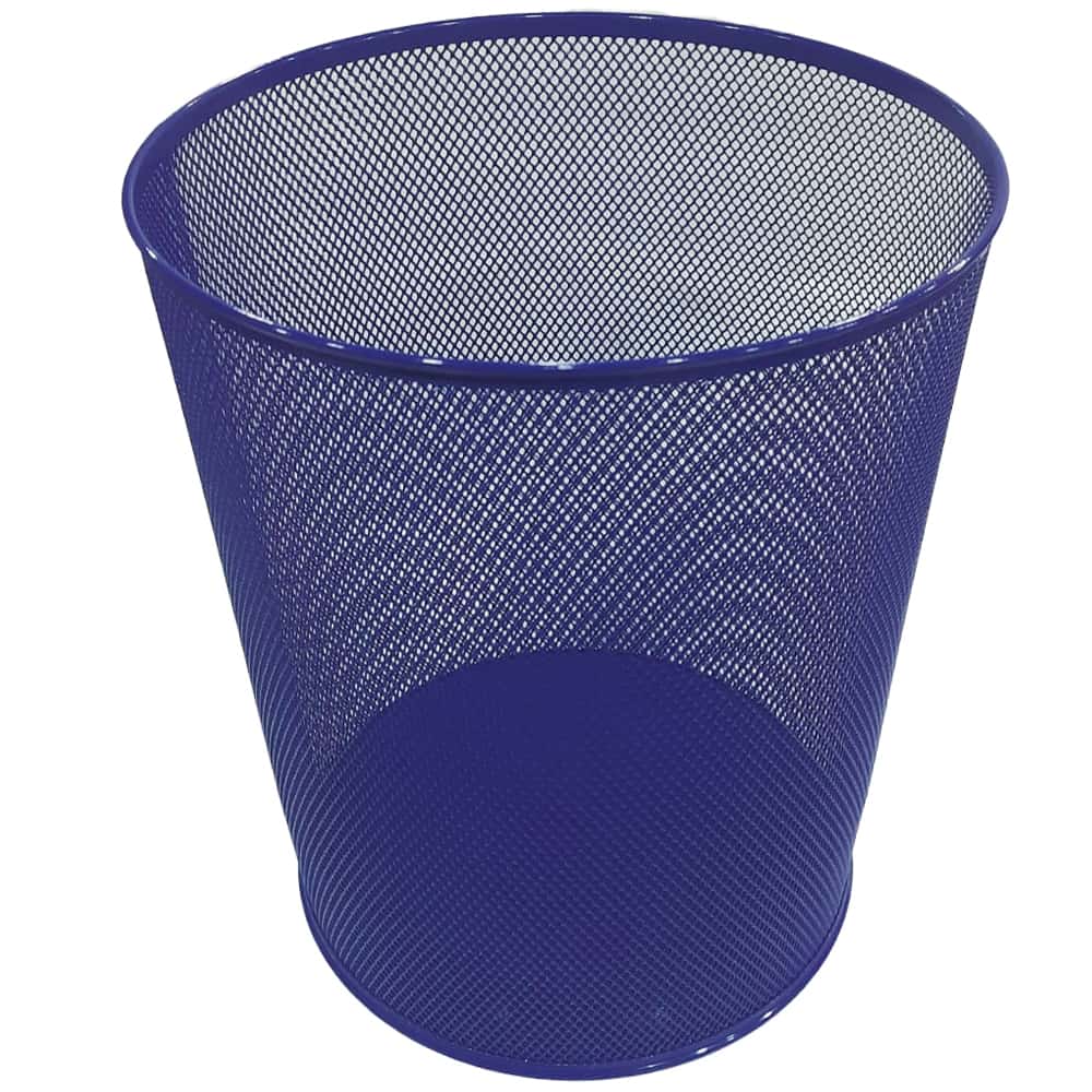Mas Çöp Kovası Metal Tam Perforeli 10 LT Lacivert  854