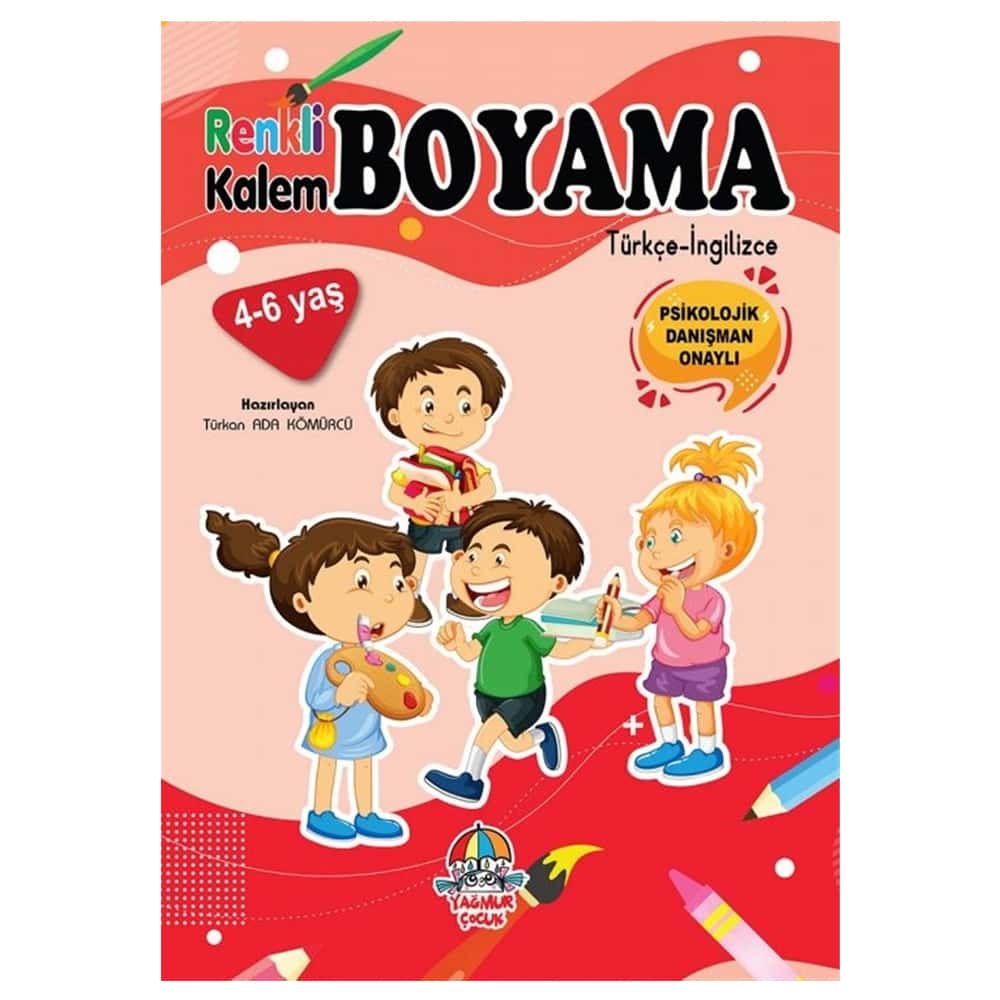 YYG Renkli Kalem Boyama/Çocuklar Yağmur Çocuk