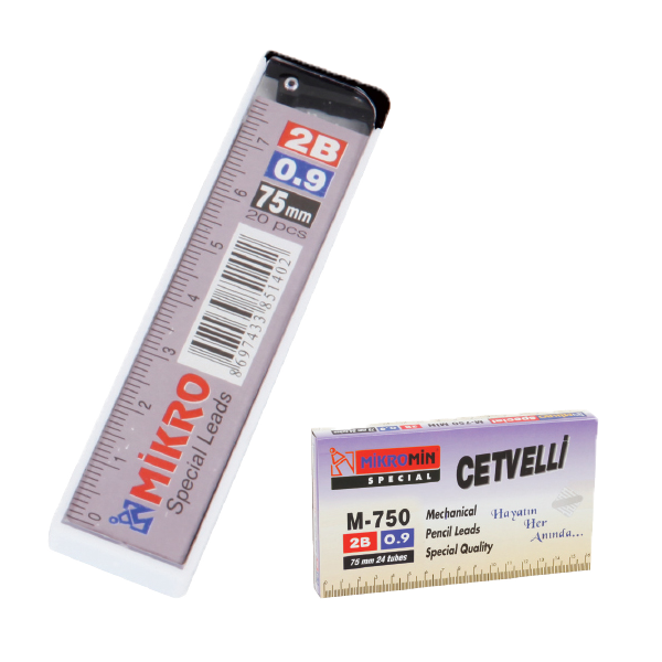 Mikro Min Cetvelli 2B 75 MM 0.9 MM M-750