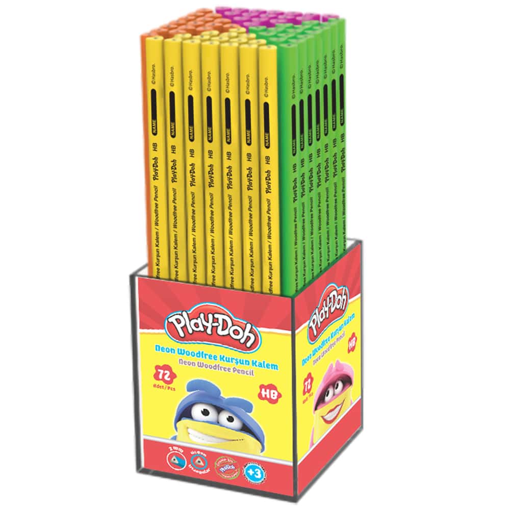 Play-Doh Kurşun Kalem Woodfree Neon 72 Li Play-KK019