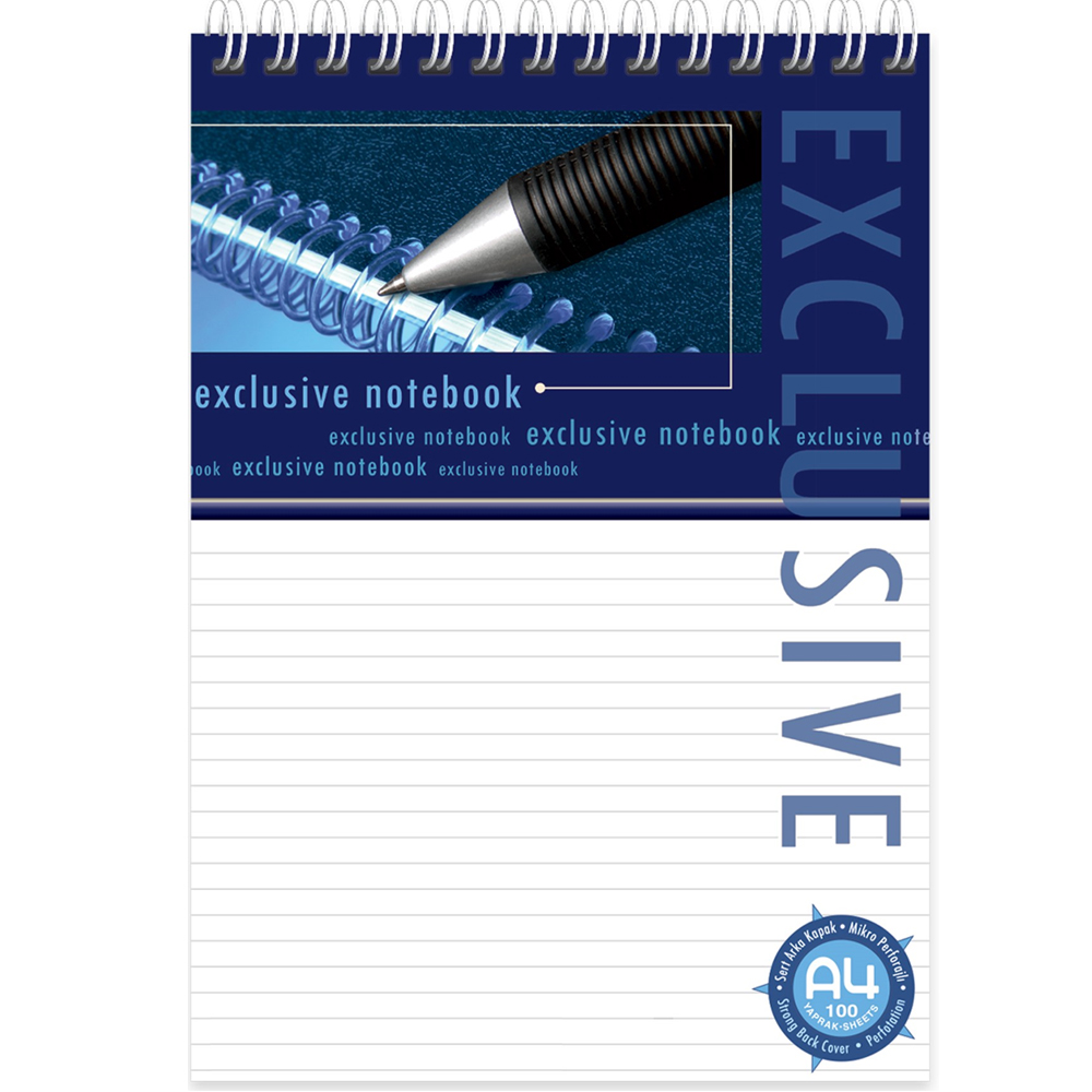 Keskin Color Bloknot Exclusive Spiralli K.Kp.A4 80 YP Kareli 143005-99