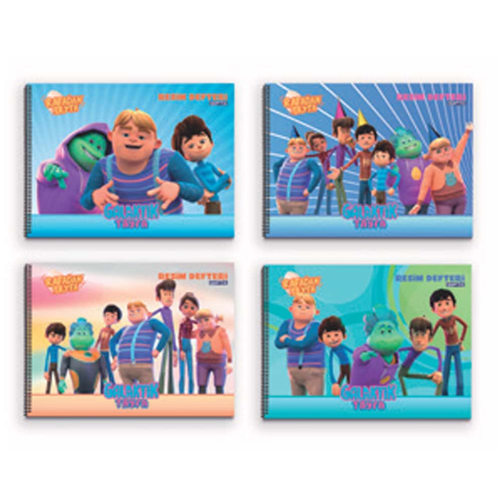 Gıpta Spiralli Resim Defteri Rafadan Tayfa 25x35 15 YP 6359