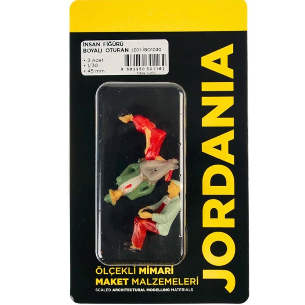 Jordania Boyalı İnsan Oturan 1/030 JE01-İBO1030