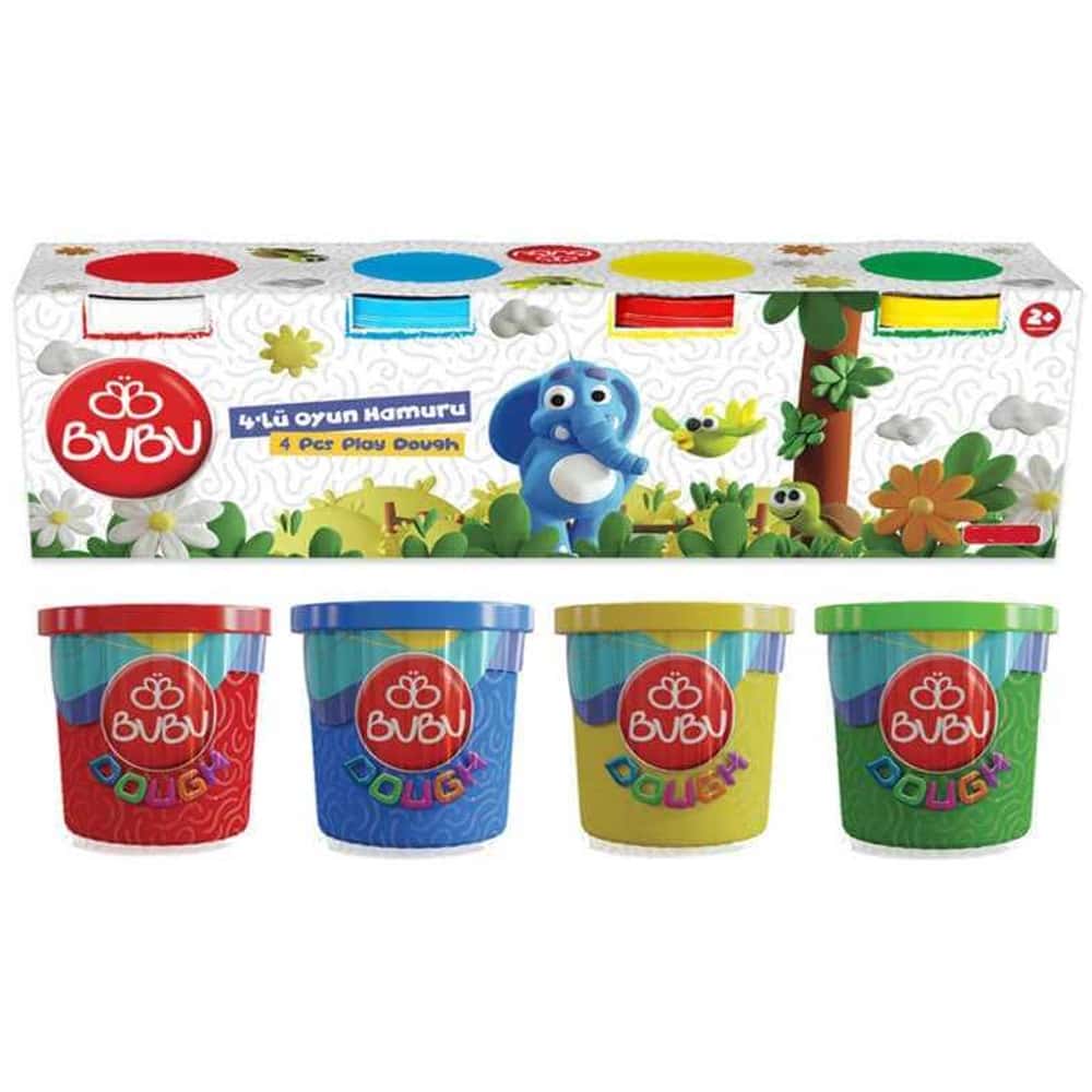 Bu-Bu Oyun Hamuru 4 Lü 4x100 GR BUBU-OH0039