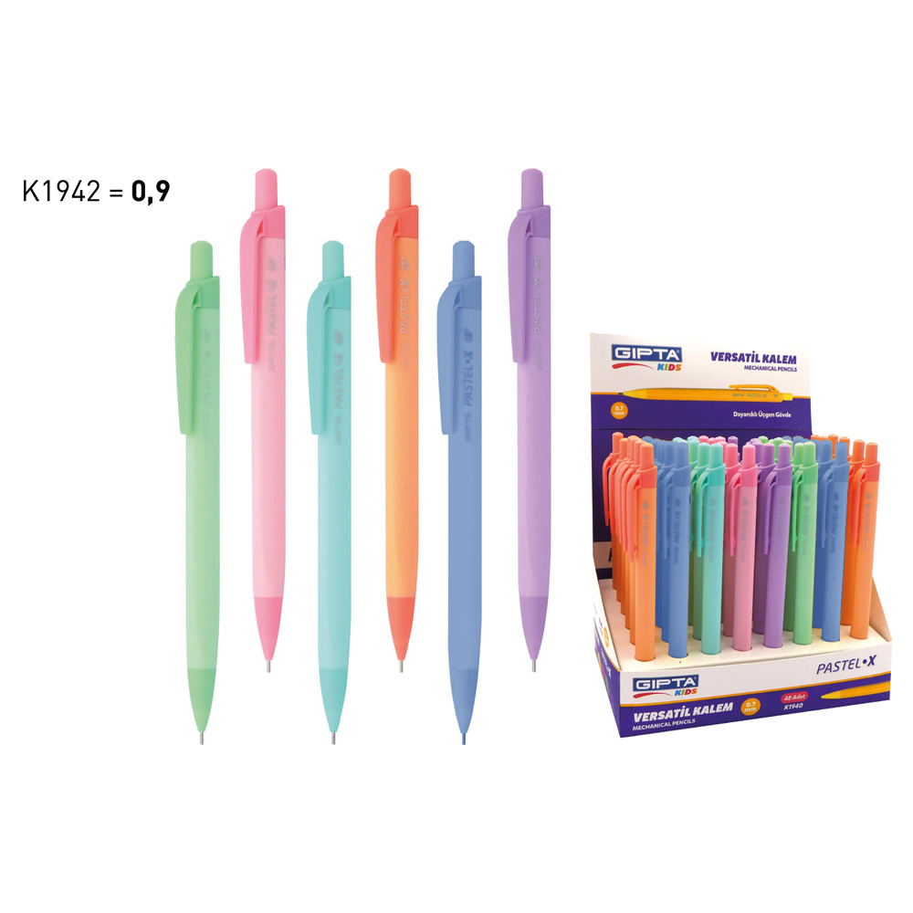 Gıpta Versatil Kalem Pastel 0.9 MM 6 Renk 48 Li Stand K1942