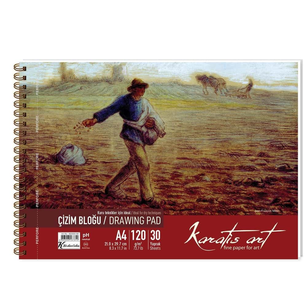 Karatis Çizim Blok Spiralli Art 120 GR A4 30 YP 482009-99