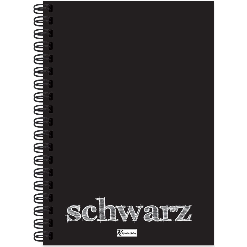 Keskin Color Defter Plastik Kapak Spiralli Schwarz 14x20 40 YP Düz 350510-99