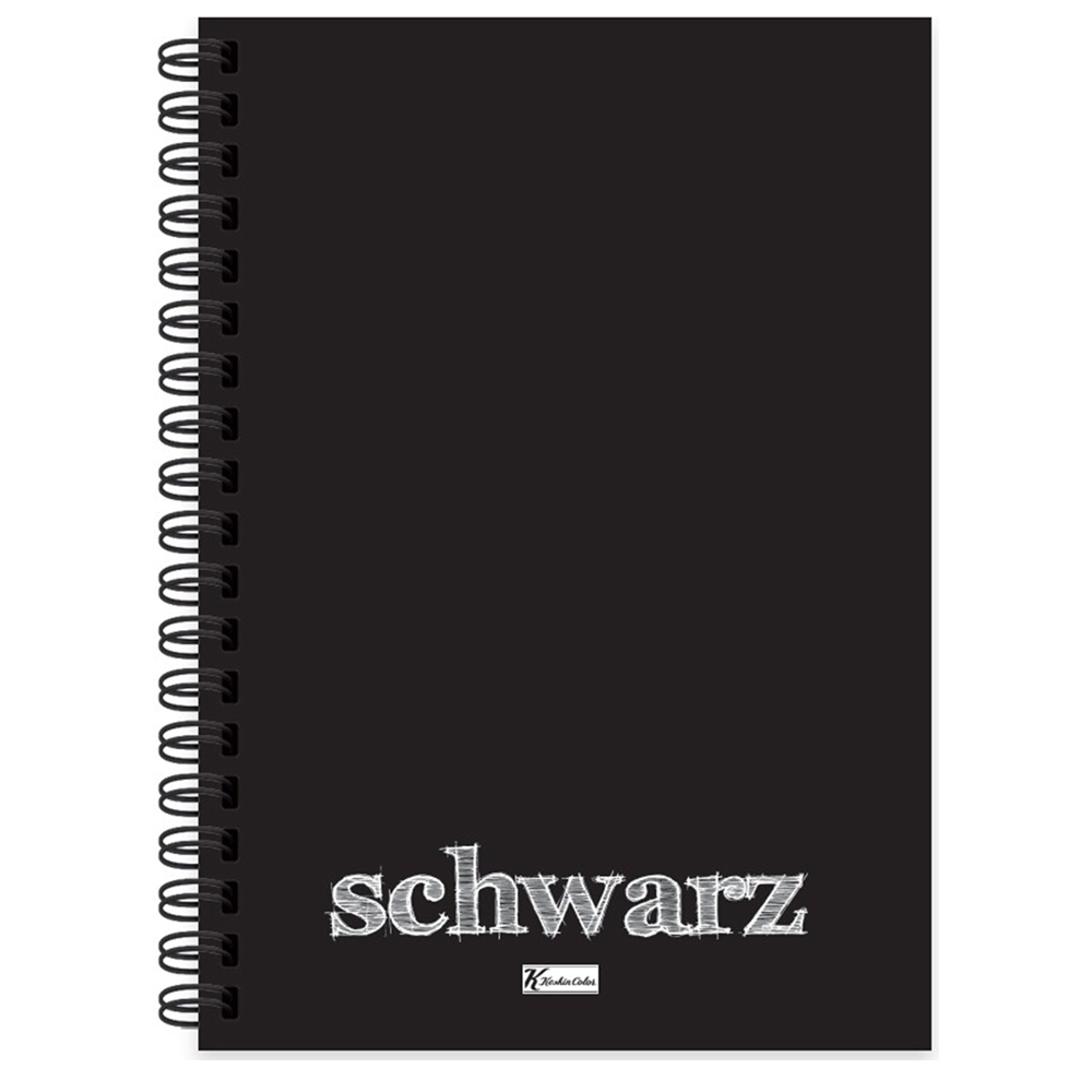 Keskin Color Defter Plastik Kapak Spiralli Schwarz A6 40 YP 350560-99