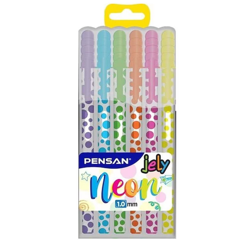 Pensan Jel Kalem Jely 1.MM Neon Krş 6 Lı 2801