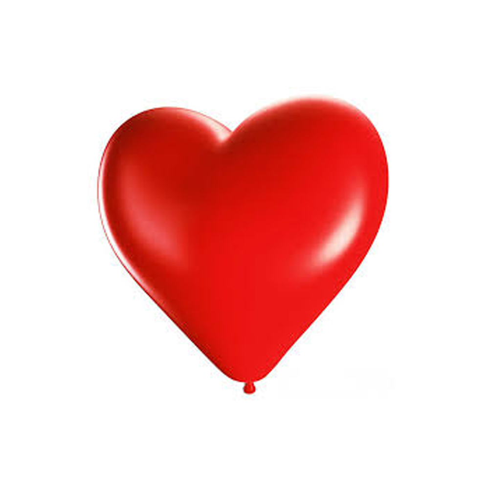 Balonevi Balon 12" Kalp Kırmızı 100 Lü