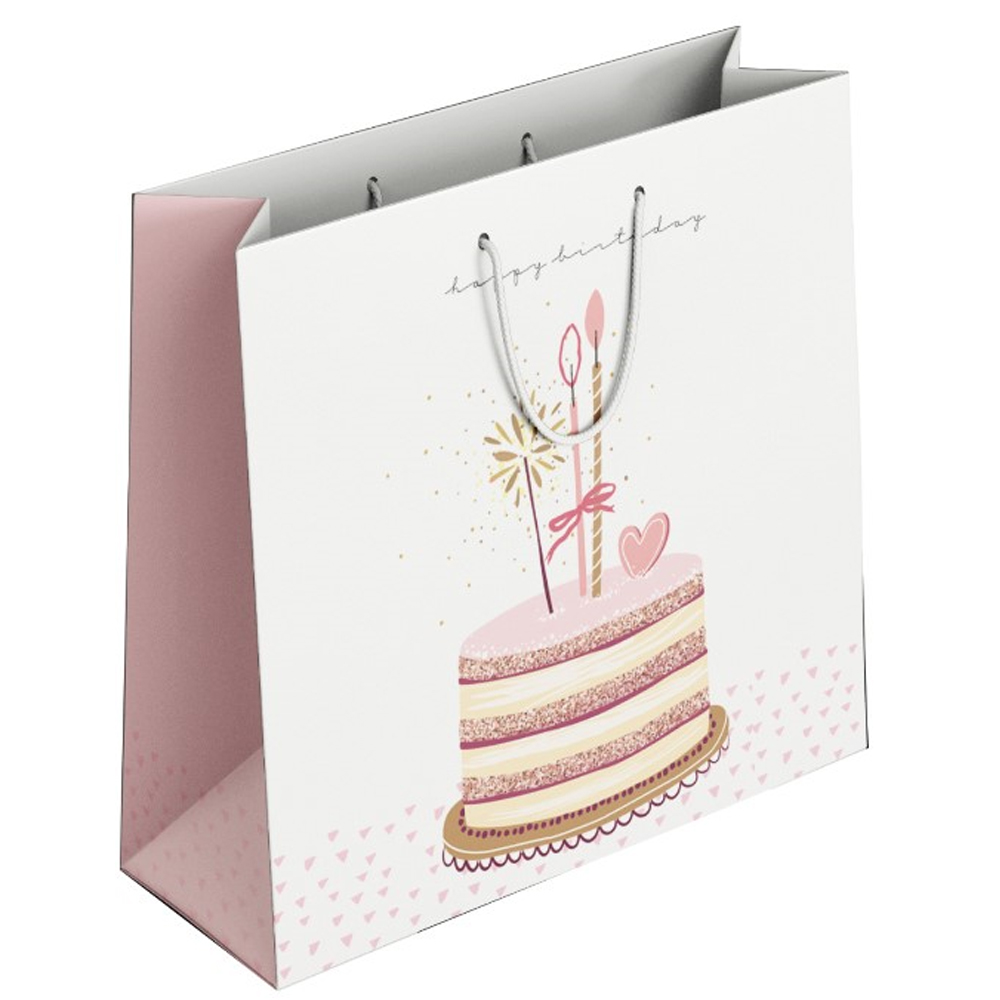 Keskin Color Karton Çanta K2 Pembe Pasta 170102-99