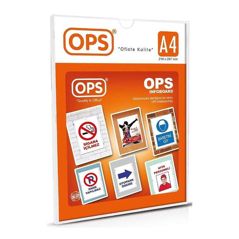 Ops Afiş Taşıyıcı Sergileme Ürünü Duvar Tipi A4 070