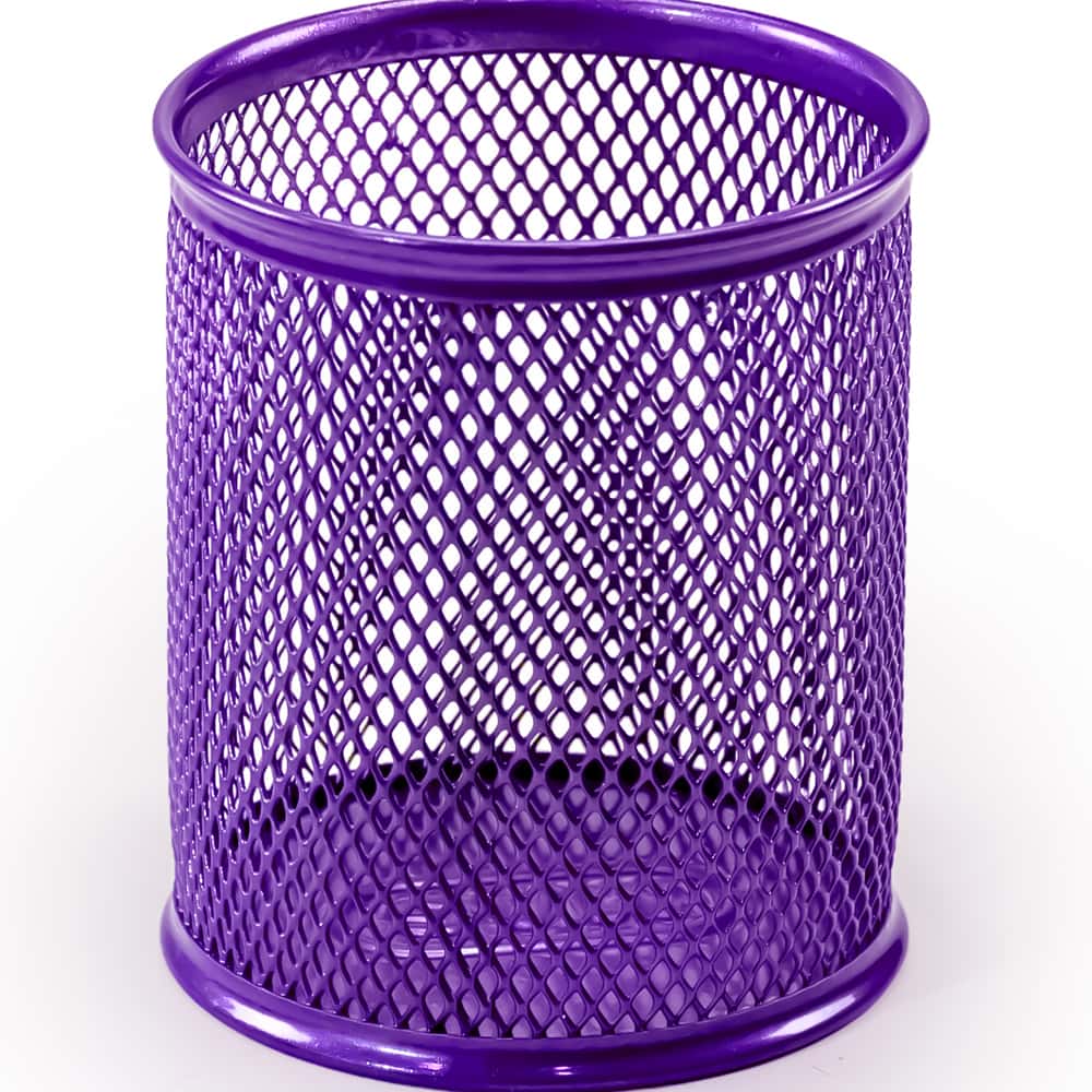 Mas Kalemlik Metal Perforeli Silindir Mor 500