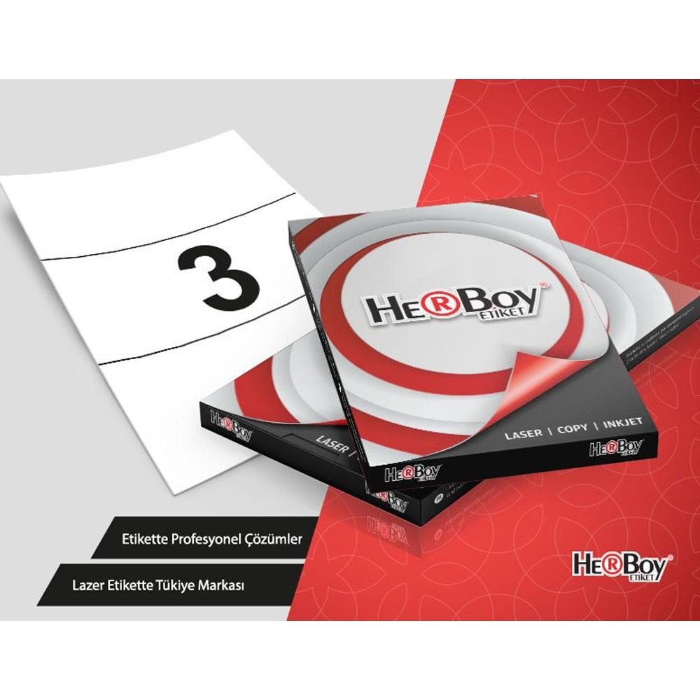Herboy Laser Etiket 100 YP 210x99 Laser-Copy-Inkjet HB-1003