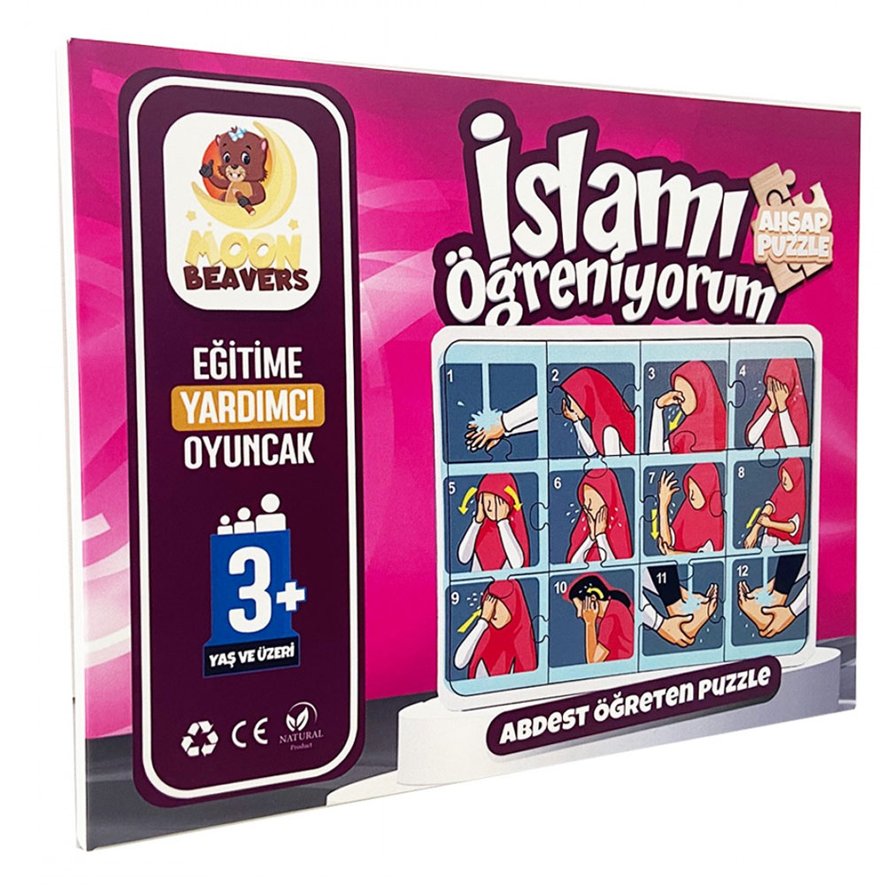 Moon Beavers İslamı Öğreniyorum Puzzle Serisi - 1 Erkek Namaz