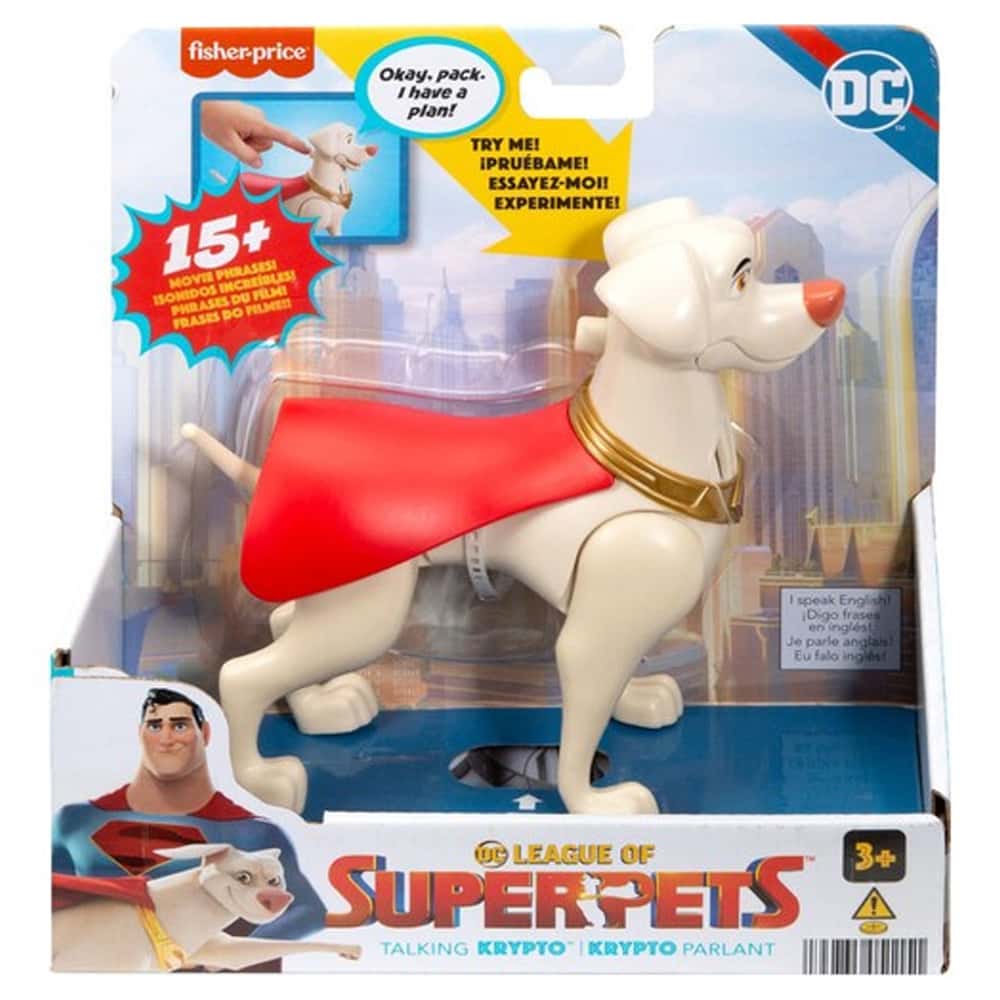 Imaginext Süperman Krypto Köpek Dc League Of Super Pets Sesli Figürler Superman Krypto