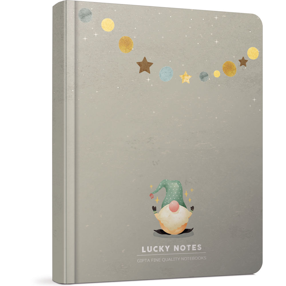 Gıpta Lucky Notes İpl.Dkş.Sert Kapak.Defter 15x15-120 yp Ç.siz