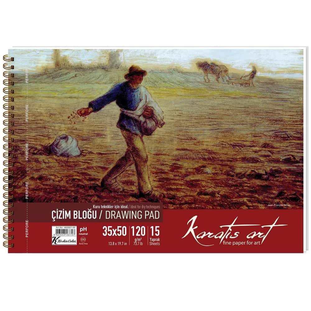 Karatis Çizim Blok Spiralli Art 120 GR 35x50 15 YP 482007-99
