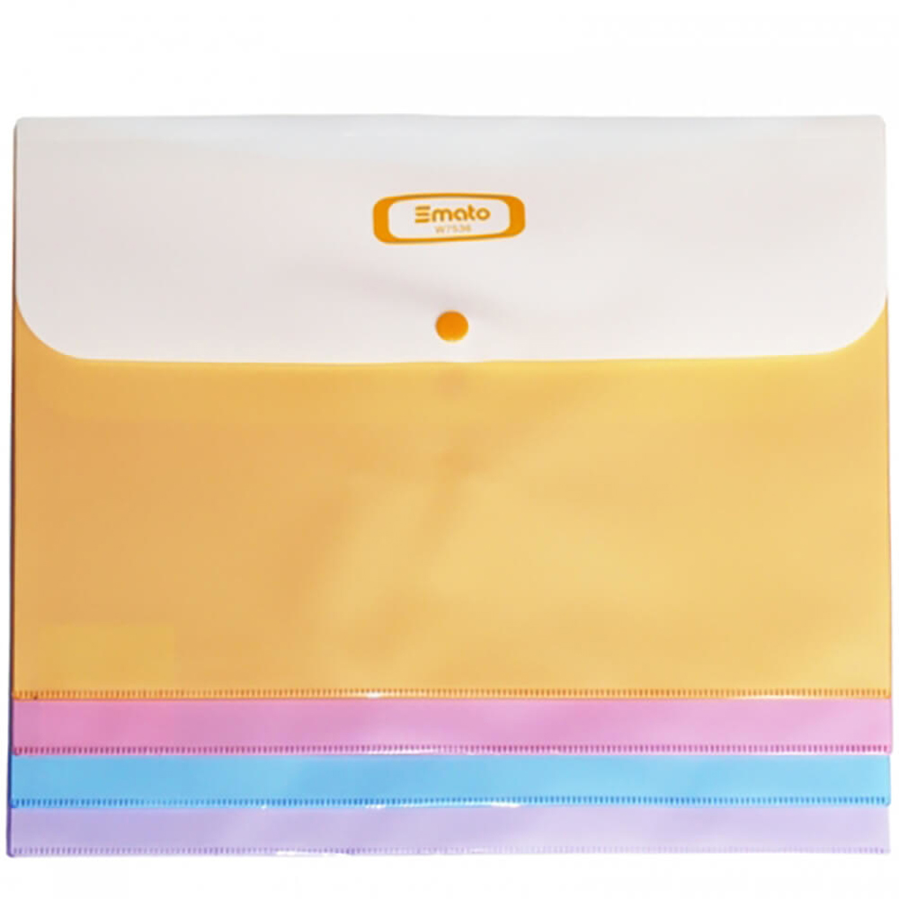 Smato Çıtçıtlı Evrak Zarfı Mat Turuncu W7536