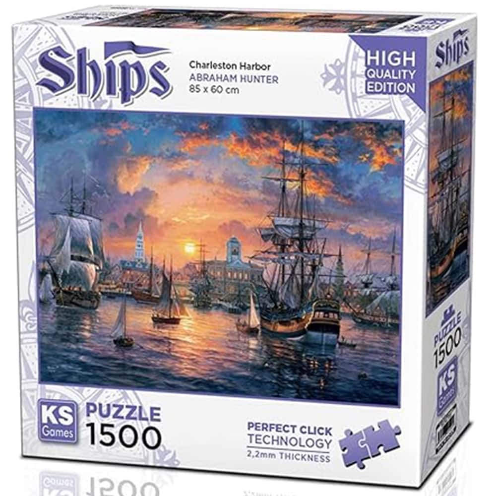 Ks Games Puzzle 1500 Parça Charleston Harbor