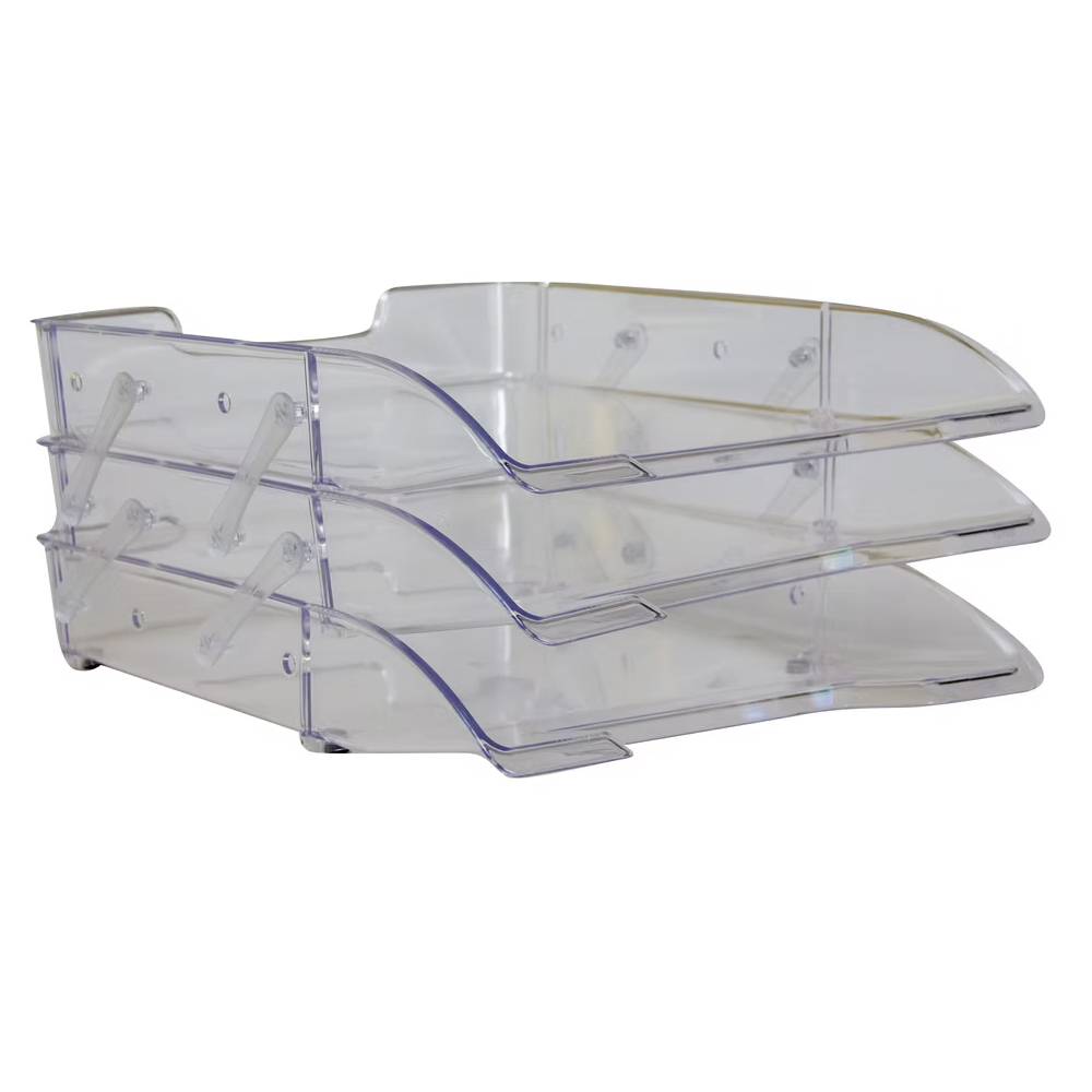 Önder Evrak Rafı Hareketli Kristal 3 LÜ Şeffaf 1160-0