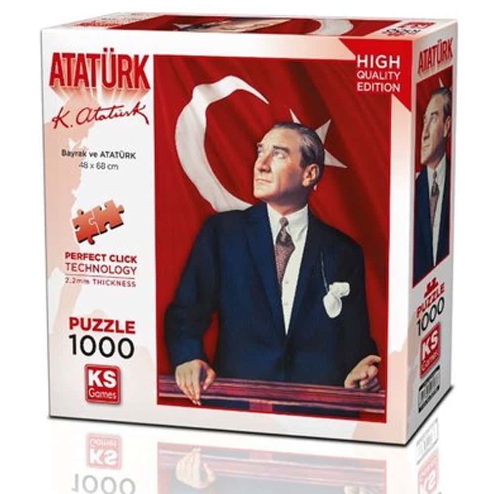Ks Games Puzzle 1000 Parça Atatürk Ve Türk Bayrağı 20728