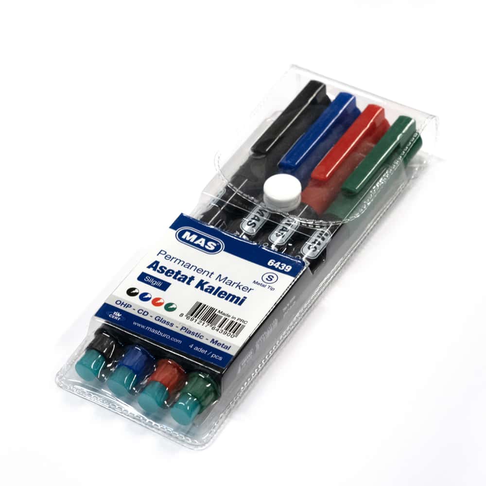 Mas Asetat Kalemi S Boy 4 Lü Kartela 6439