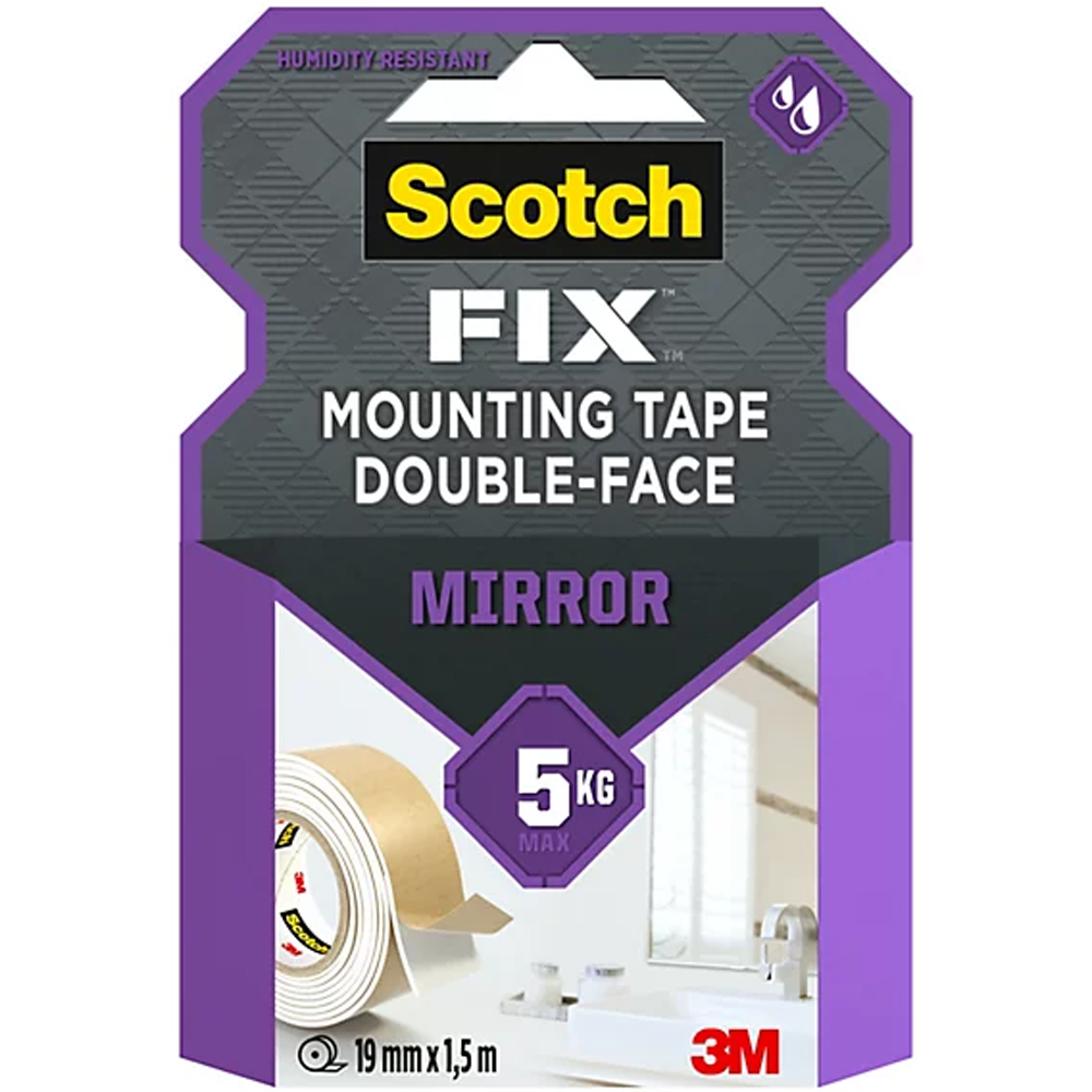 Scotch Ayna Montaj Bandı 19mm X 1,5m(4496w-1915p)