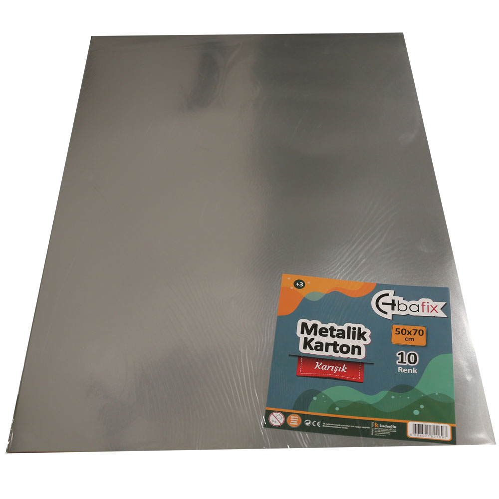 Bafix Metalik Karton 50x70 Cm Karışık Renk