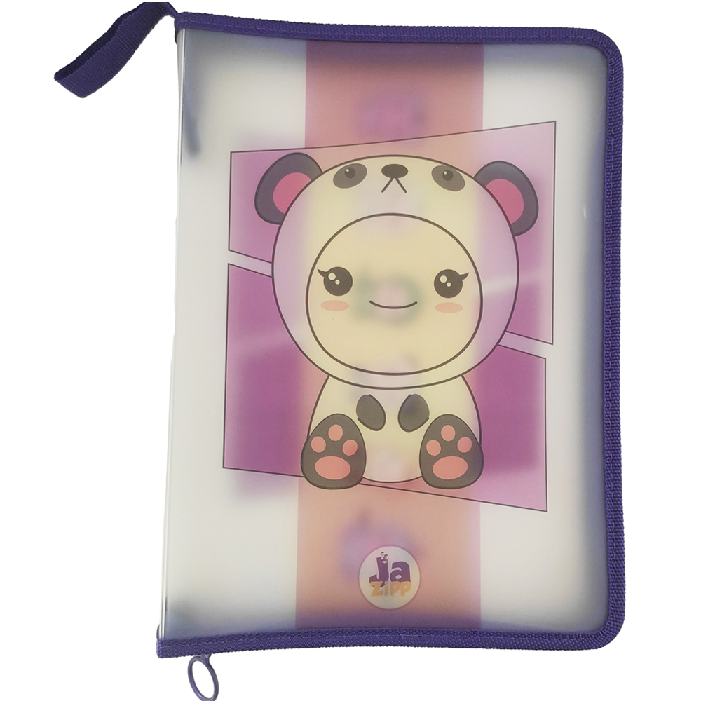 Jazipp Fermuarlı Dosyalama Çantası PP Panda JZP-37