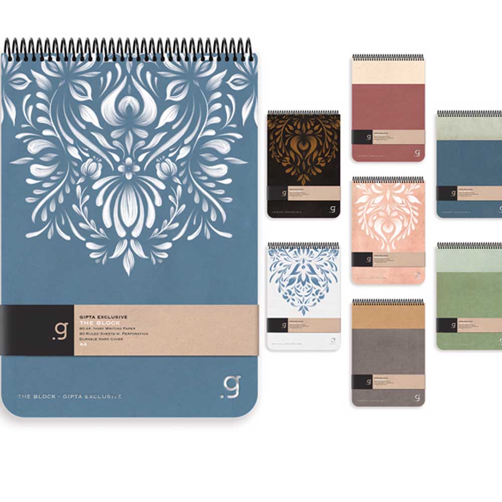 Gıpta The Block Sp. Sert Kapak Defter 17x24 80 YP Kareli