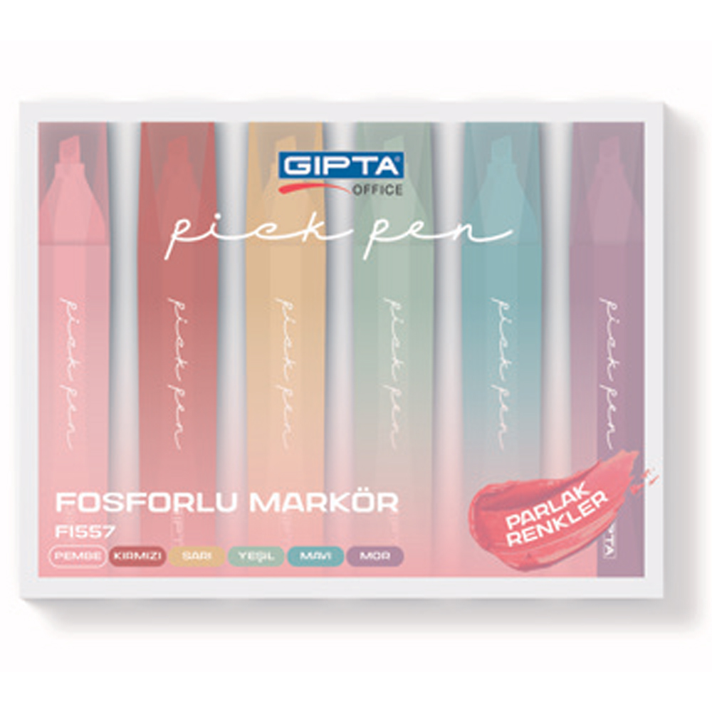 Gıpta Fosforlu Markor Pıckpen 6 Lı Set F1557
