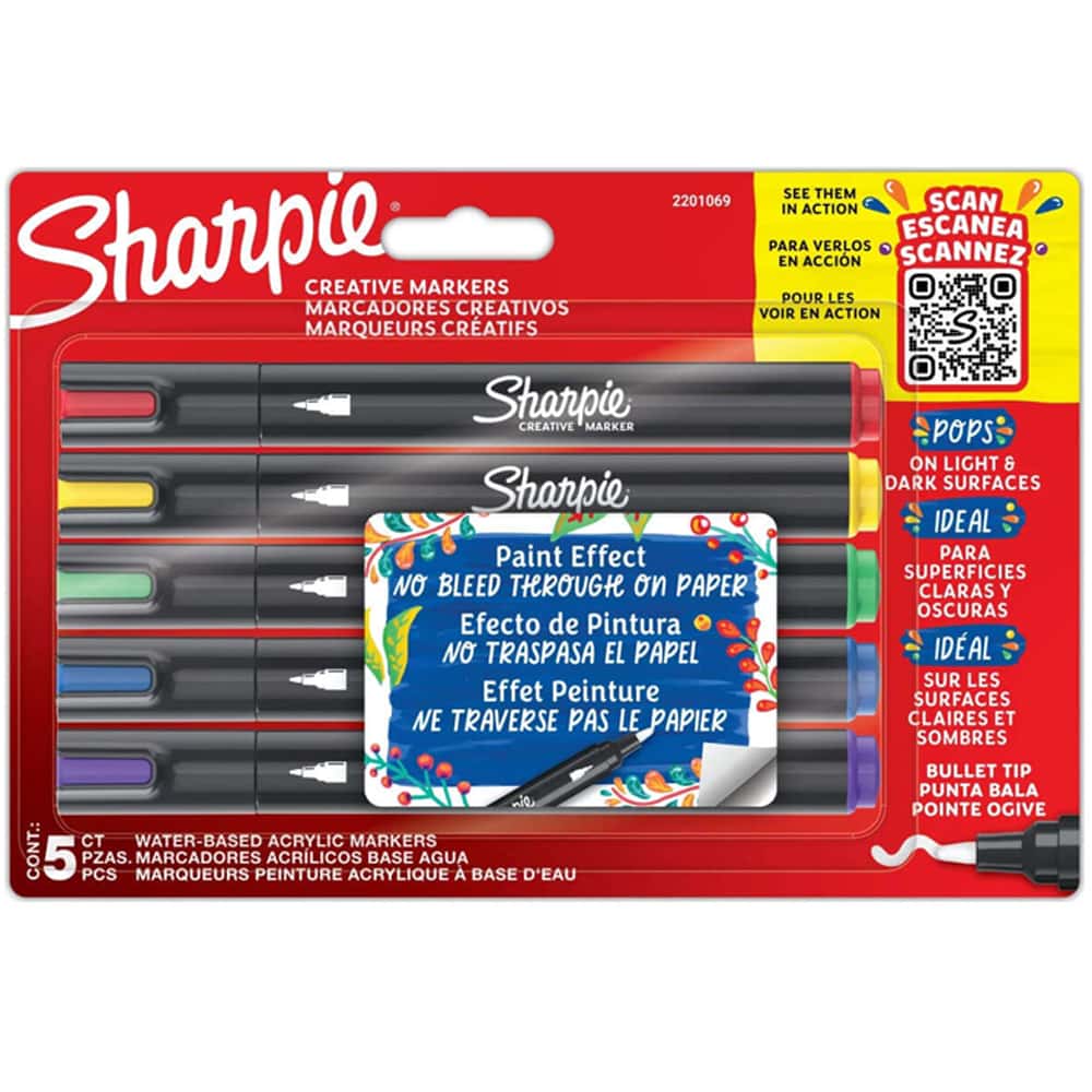 Sharpie Markör Akrilik Yuvarlak Uç 5 Li Bls 2201069