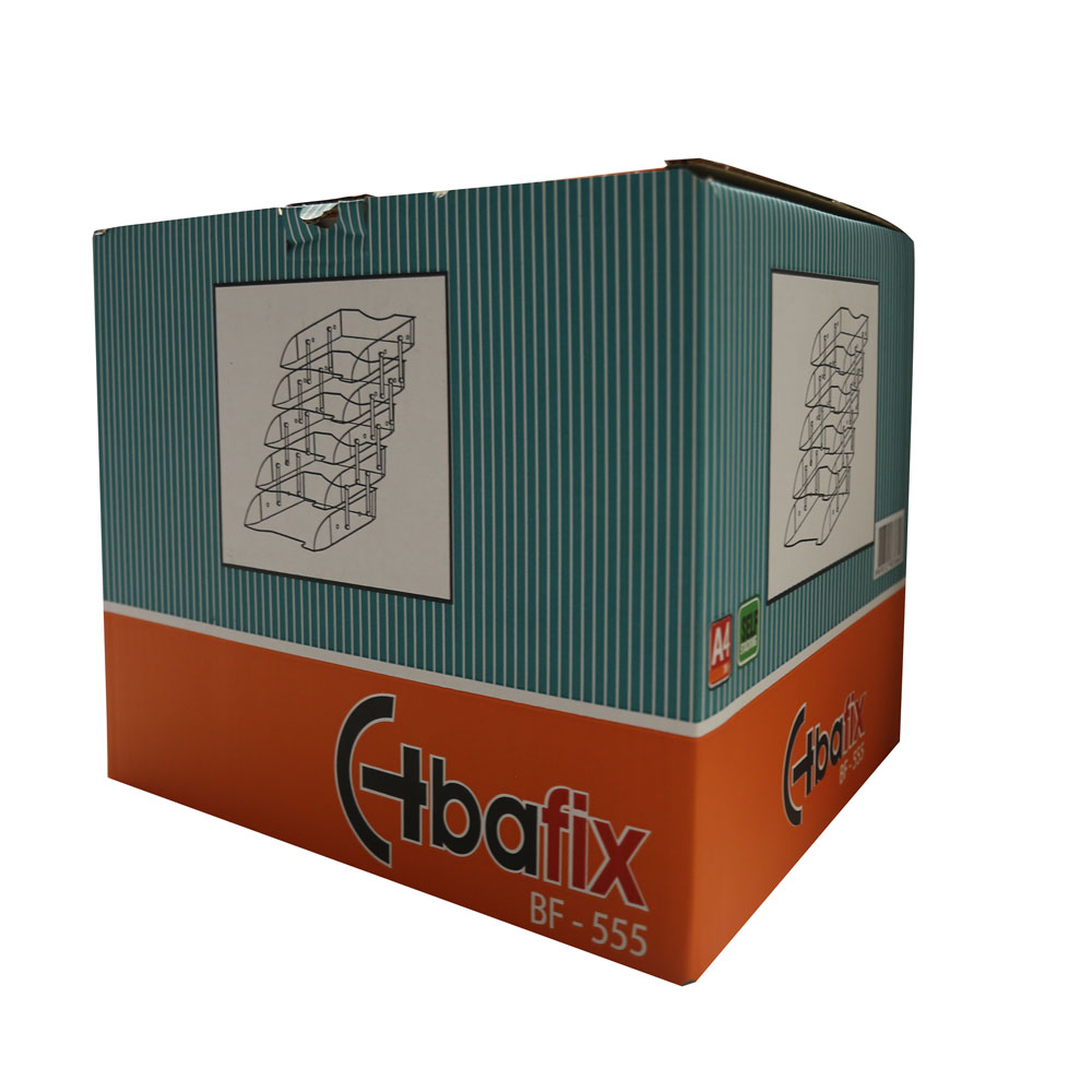 Bafix Evrak Rafı Hareketli Plastik 5 Lİ Şeffaf BFX 555