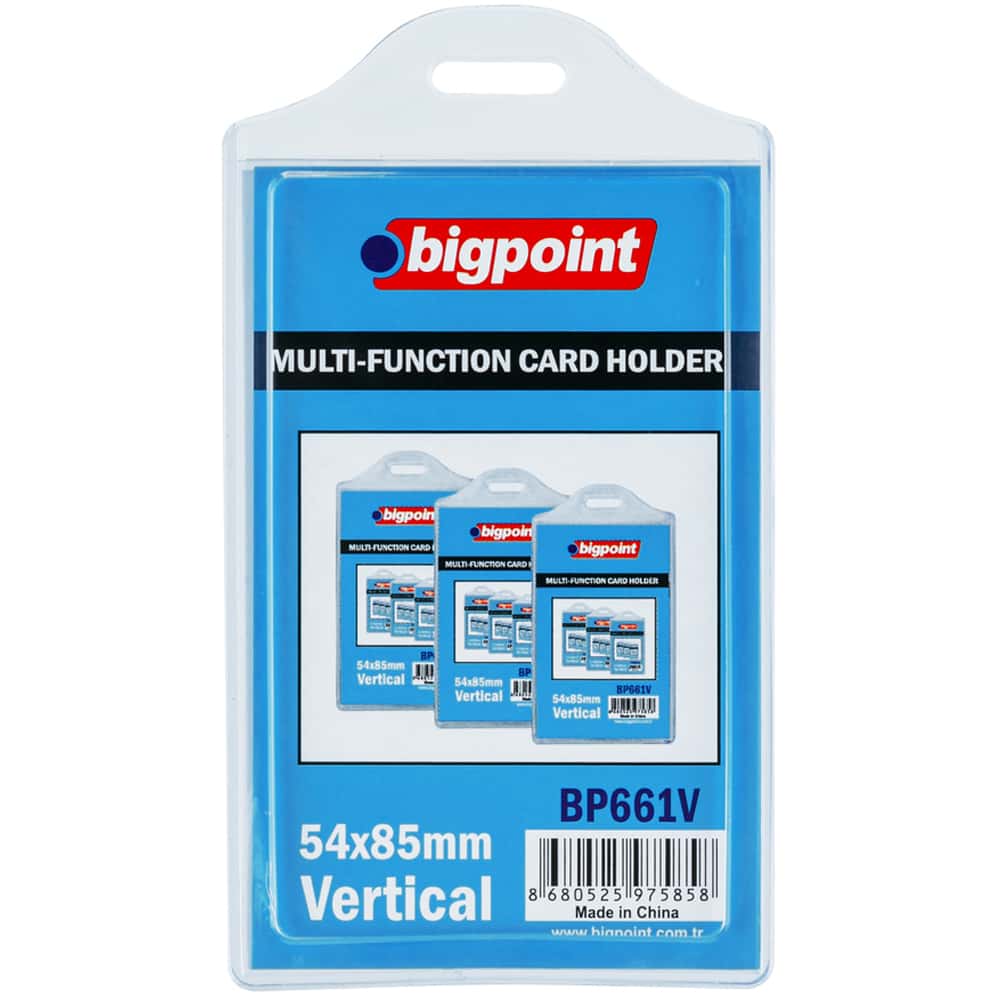 Bigpoint Kart Kabı Çok Amaçlı Soft Dıkey 54x85 MM BP661V