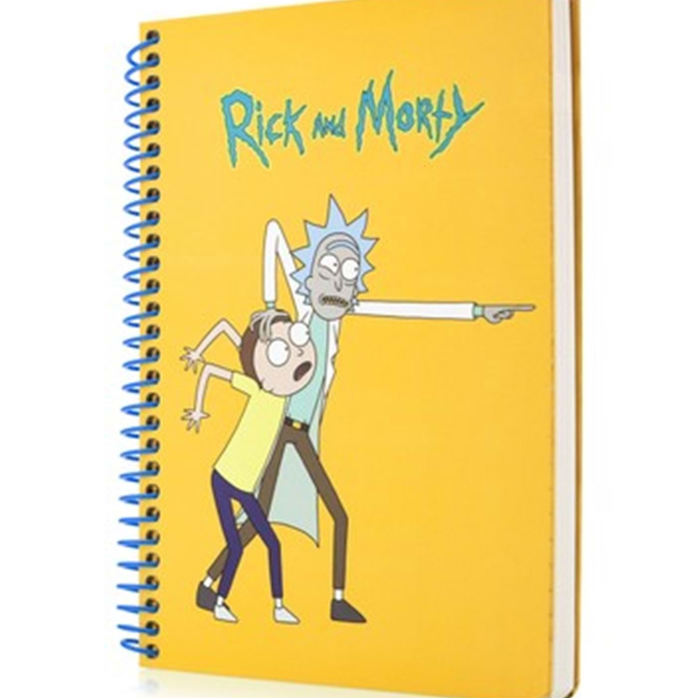 Keskin Color Bloknot Spiralli Rick And Morty A6 80 YP Çizgili 140400-11