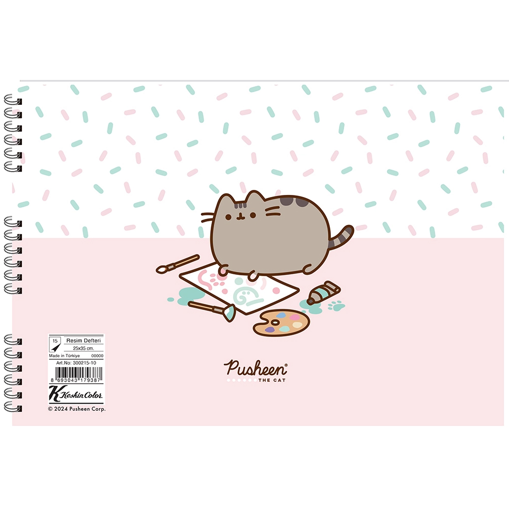 Pusheen Resim Defteri Spiralli 25x35 15 YP
