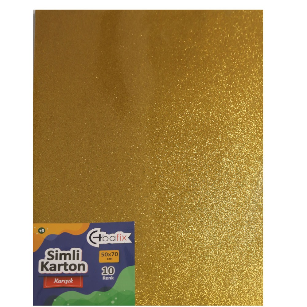 Bafix Simli Karton 50x70 10 Renk Karışık