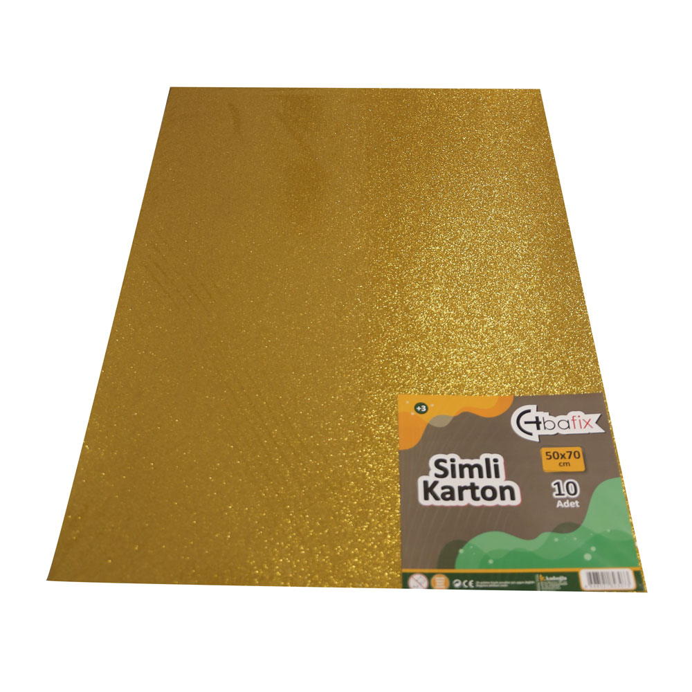 Bafix Simli Karton 50x70 Altın (Gold)