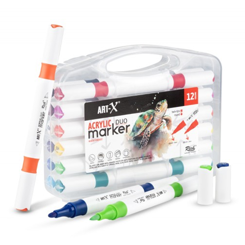 Art-X Acrylıc Marker Duo 12 Li Set 18057