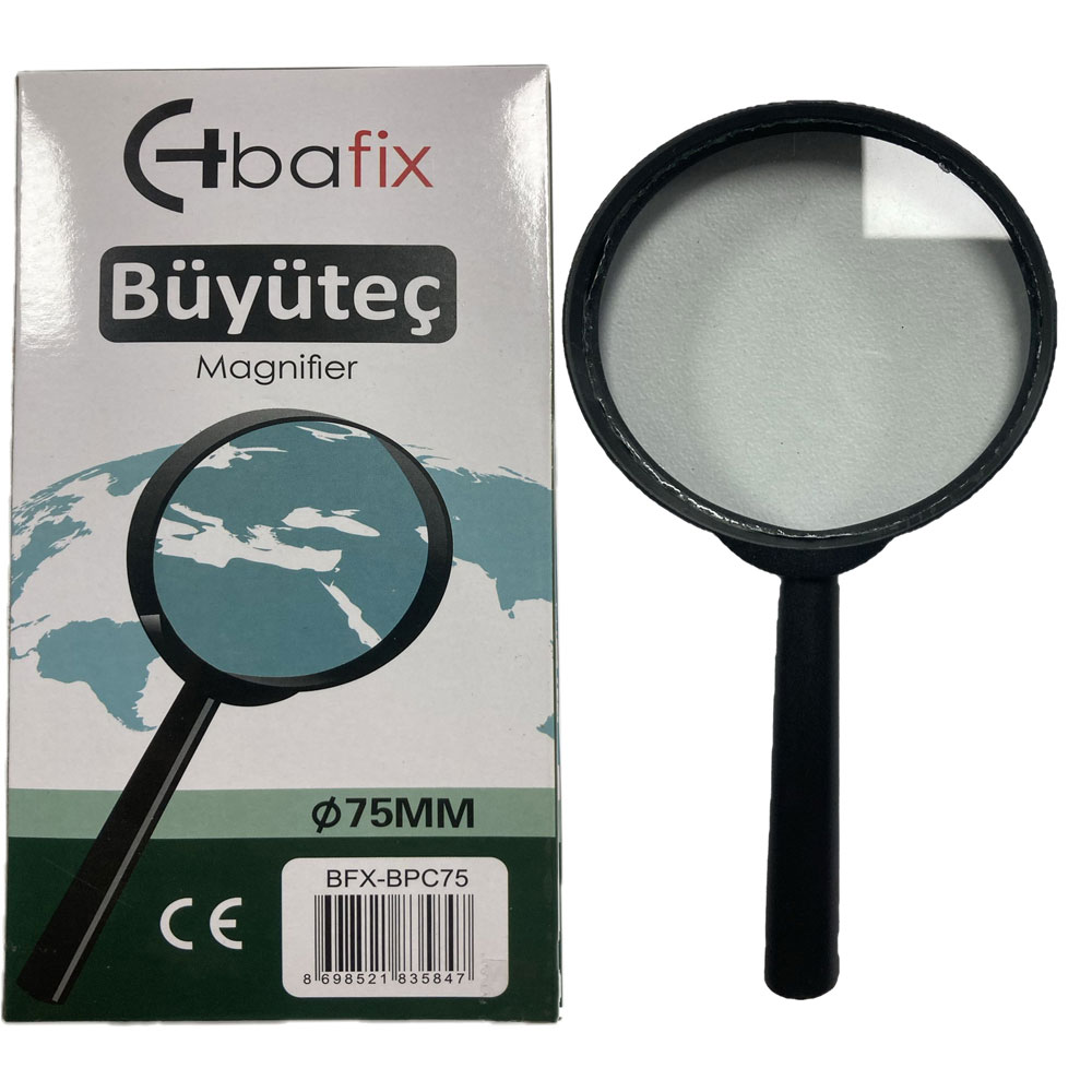 Bafix Büyüteç Plastik Çerçeveli 75 MM BFX-BPC75
