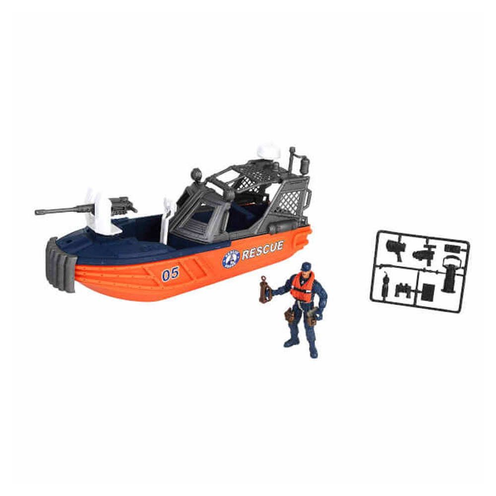 Sunman Oyuncak Kurtarma Ekibi Araçlı Oyun Seti Sahil Güvenlik