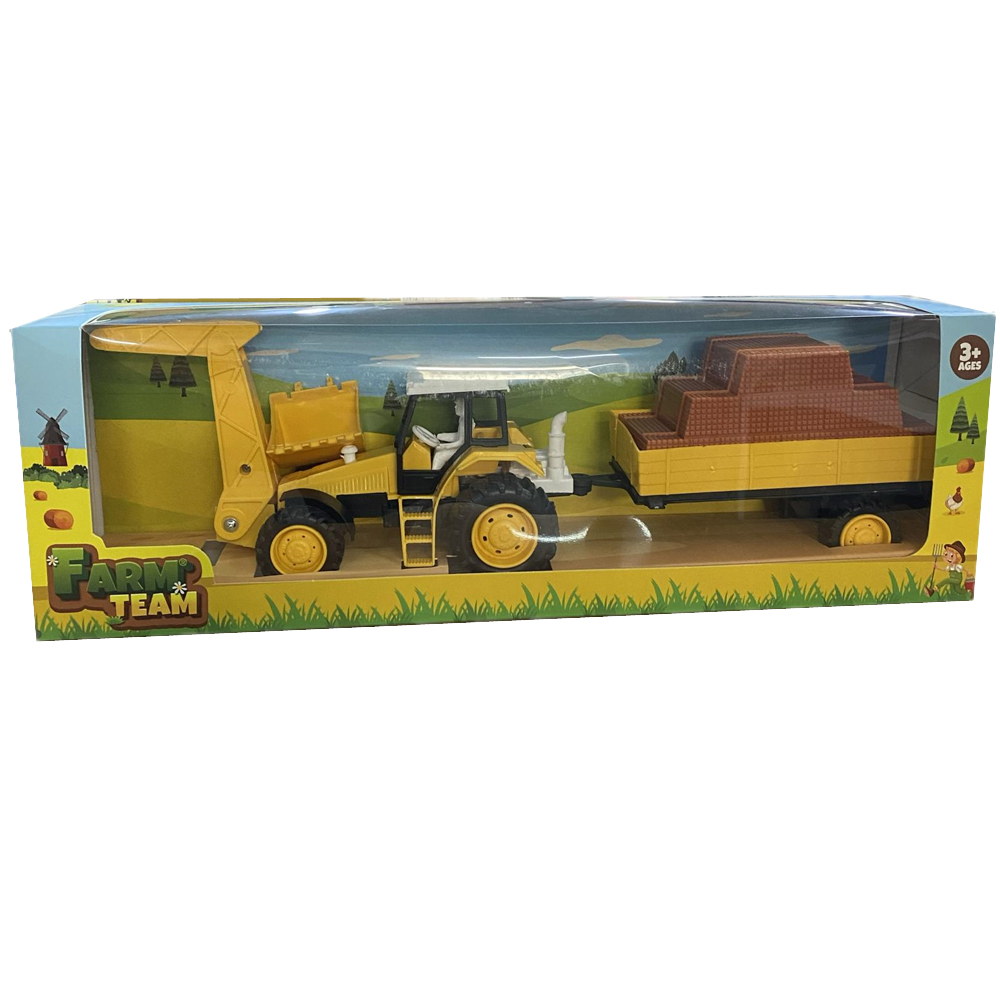 Toysan Oyuncak Sürtmeli Römorklu Traktör