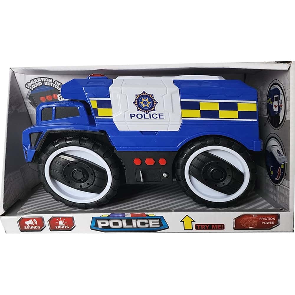 Ctoy Oyuncak Işıklı Ve Sesli Polis Kamyonu 