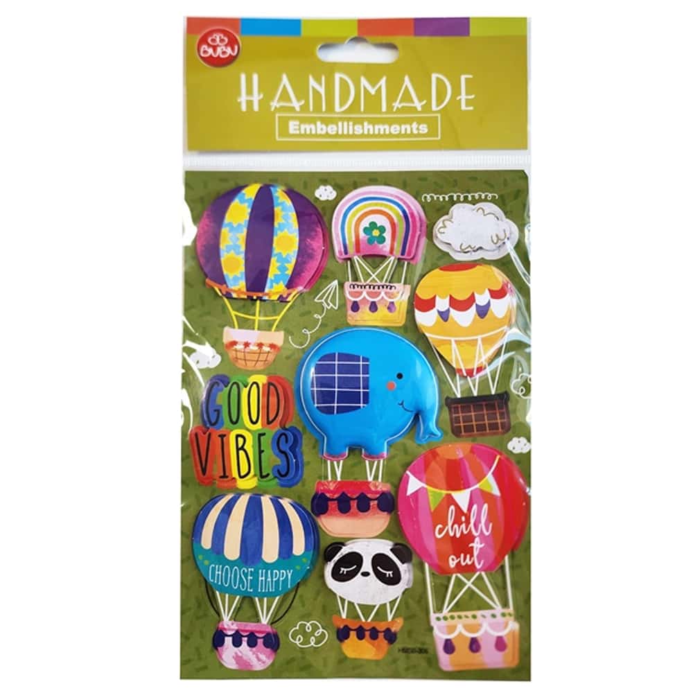 Bu-Bu Handmade Stıckers Balonlar 12,5x23,5 BUBU-HMSB-308